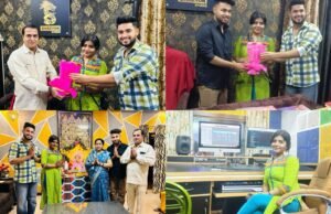 बॉलीवुड सिंगर ऋतु पाठक पहुँची छिदंवाडा , स्वागत किया सिंगर बादल एंव सागर भारद्वा ने…