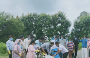 ग्राम पंचायत गुरैया में चलाया गया स्वच्छता ही सेवा अभियान