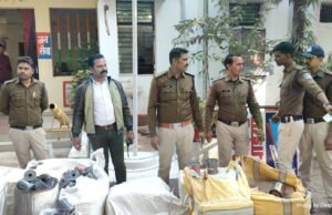 चाइनीस मजा विक्रेता पर पुलिस की बड़ी कार्यवाही…..