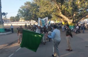 सड़क सुरक्षा, नशा मुक्ति और साइबर सुरक्षा हेतु बुलेट बाइक रैली एवं जनजागरूकता कार्यक्रम का आयोजन।