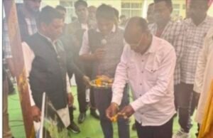 एकलव्य आदर्श आवासीय विद्यालय हर्रई पहुंच मार्ग का भूमिपूजन