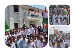 भाजपा सांसद अनर्गल बयान के खिलाफ सड़कों पर उतरी कांग्रेस.