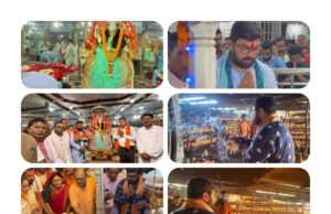 सांसद बंटी विवेक साहू ने माताजी के दरबारों में माथा टेककर की सुख समद्धि की कामना