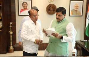 मुख्यमंत्री मोहन यादव से मिले अमरवाडा विधायक कमलेश शाह..