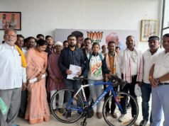 सांसद के प्रयास से अब माधुरी ले सकेगी राष्ट्रीय और अंतर्राष्ट्रीय स्तर की सायकल रेस प्रतियोगिता में भाग