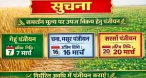 समय सीमा से पहले कराएं गेहूं, चना, मसूर और सरसों का पंजीयन – कलेक्टर की अपील