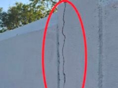 एक साल में ही जर्जर हुई स्कूल की बाउंड्री वॉल, घटिया निर्माण से बच्चों की सुरक्षा पर खतरा