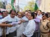 किसानों के मुद्दों पर कांग्रेस का प्रदर्शन, सड़कों पर उतरे कार्यकर्ता…
