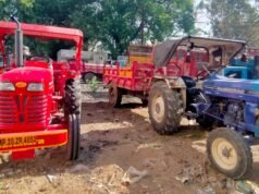 अवैध रेत उत्खनन पर सख्त कार्रवाई, दो ट्रैक्टर जप्त