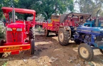 अवैध रेत उत्खनन पर सख्त कार्रवाई, दो ट्रैक्टर जप्त