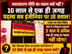 10 साल से एक ही जगह पदस्थ सब इंजीनियर पर उठे सवालजनजाति कार्य विभाग में स्थानांतरण नीति की अनदेखी? निर्माण कार्यों की गुणवत्ता पर उठ रहे प्रश्न…
