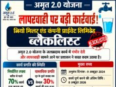 अमृत 2.0 योजना में लापरवाही पर बड़ी कार्रवाई, जियो मिलर एंड कंपनी हुई ब्लैकलिस्ट..