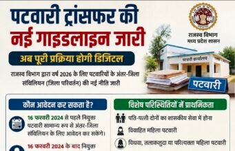 पटवारी ट्रांसफर के लिए नई गाइडलाइन जारी, पूरी प्रक्रिया होगी डिजिटल