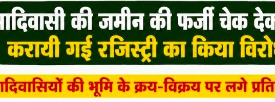 आदिवासी भूमि के कथित सौदे को लेकर गोंडवाना गणतंत्र पार्टी युवा मोर्चा ने उठाए सवाल