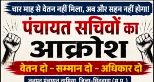 चार माह से वेतन को तरसे पंचायत सचिव, तामिया में फूटा आक्रोश‘वेतन नहीं तो काम नहीं’ : सचिव संगठन ने दी काम बंद-कलम बंद सामूहिक हड़ताल की चेतावनी