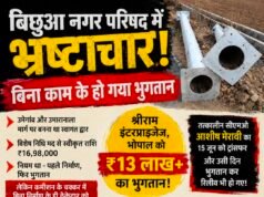 बिना निर्माण के लाखों का भुगतान? बिछुआ नगर परिषद में स्वागत द्वार को लेकर भ्रष्टाचार के आरोप..