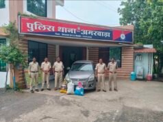 पुलिस की बड़ी कार्रवाई स्विफ्ट कार से 63 लीटर अवैध शराब जब्त, 40 हजार कीमत, 1 गिरफ्तार 1 फरार..!