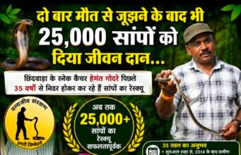 दो बार मौत को मात, फिर भी नहीं रुका जुनून: 25 हजार से अधिक सांपों को दिया नया जीवन