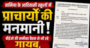 तामिया के आदिवासी स्कूलों में प्राचार्यों की मनमानी! बीईओ की समीक्षा बैठक से भी रहे गायब, बच्चों के भविष्य पर सवाल..