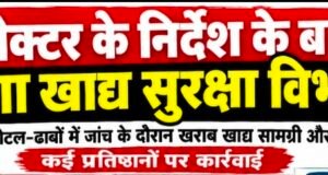कलेक्टर के निर्देश के बाद जागा खाद्य सुरक्षा विभाग?तामिया के होटल-ढाबों में जांच के दौरान खराब खाद्य सामग्री और गंदगी मिली,
