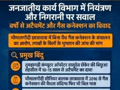 जनजातीय कार्य विभाग में नियंत्रण और निगरानी पर सवाल, वर्षों से अटैचमेंट और गैस कनेक्शन का विवाद!